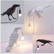 thumbnail image 5 of Lámpara de mesa de resina, lámpara de pared, decoración creativa posmoderna, diseño de dormitorio, lámpara de pájaro auspicioso rojo y negro con red de animales, 5 of 5
