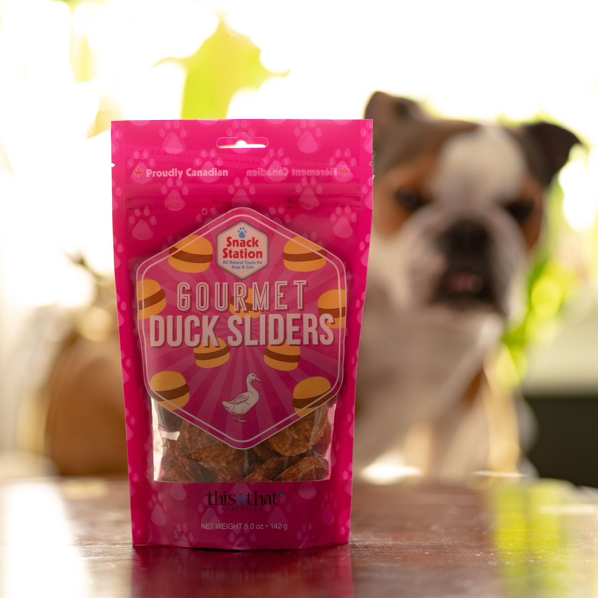 Snack Station: Gourmet Duck Sliders - 5 oz - Dehydrated Treats For Dogs & Cats, 2 Ingredients, Rewards & Training For Pets, This & That Canine Co