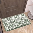 thumbnail image 6 of Guanhe Bathroom Rugs Concise Polypropylene Jacquards Weave Entry Door Doormat Floor Mat Bathroom Non-slip Mat Entrance Door Scuffing Mat Foot Mat Household Carpet,Green, 6 of 7