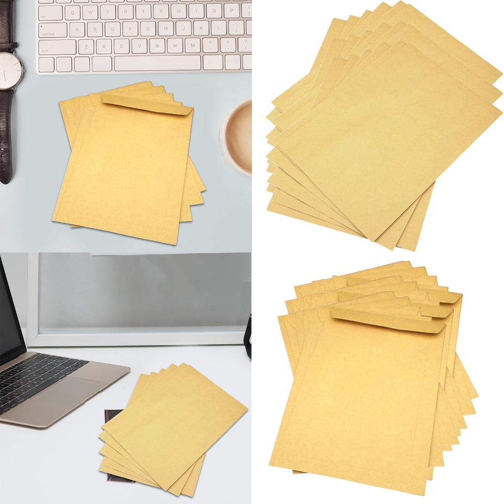 50Pcs Self Seal Envelopes For Mailing, No Window Envelopes Self Sealing Envelope