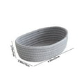 Oggfader Bathroom Organizer Baskets Cotton Rope Storage Woven Basket