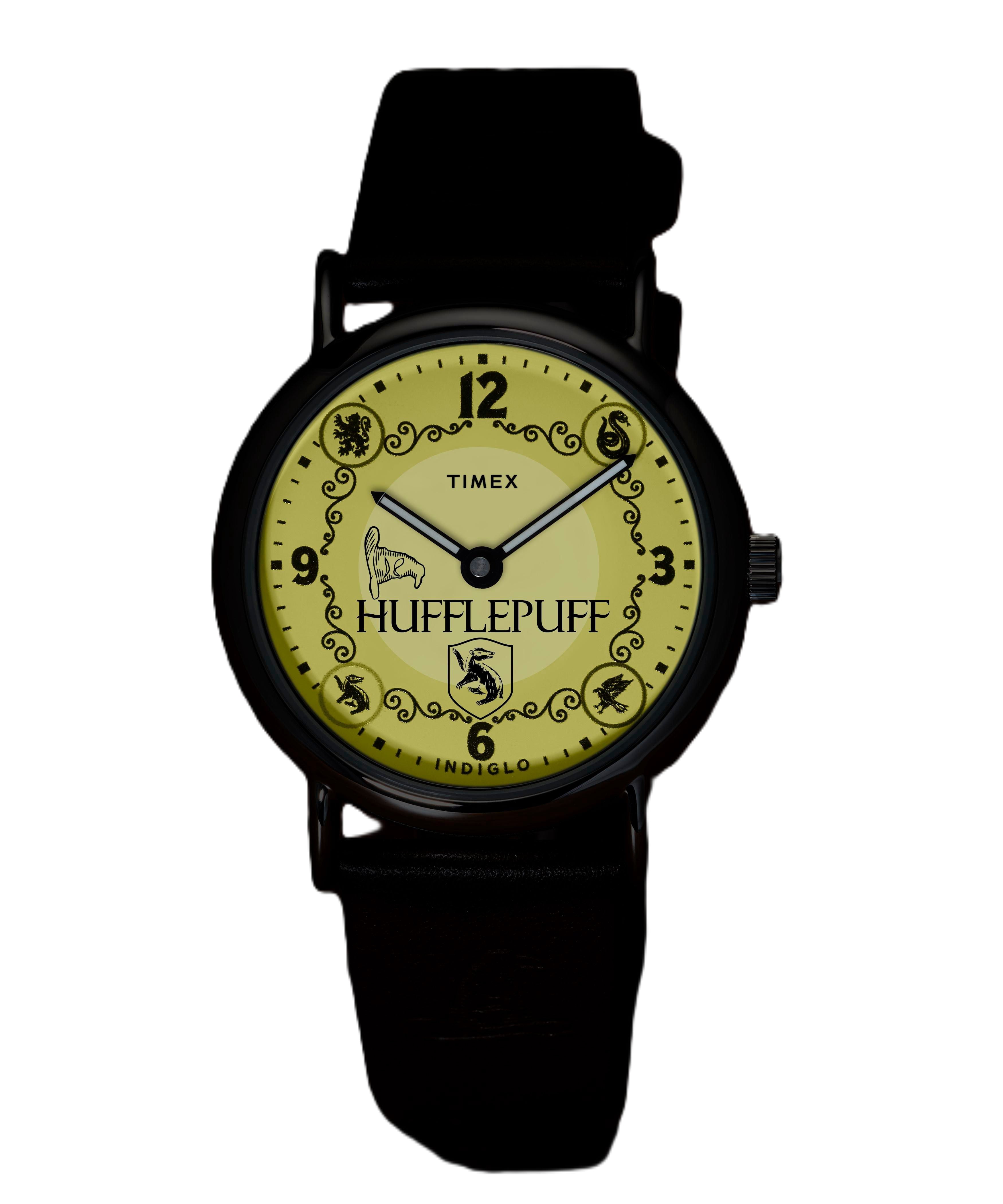 Timex Unisex Harry Potter x Weekender Hufflepuff House 38mm Watch - Brown Two- Piece Cream Dial Silver-Tone Case