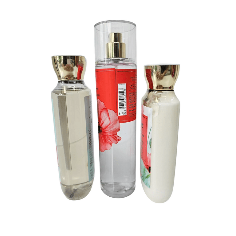 Bath & Body Works Poppy Shower Gel, Body Spray, Body Lotion Set