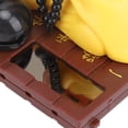 thumbnail image 4 of M Buder Solar Nodding Little Monk Figurine Light Sensor Energy Saving Desktop Ornament For Car Dashboard Home Decoration Funny Auto Statue Yellow 3.54 inches / 9 cm, 4 of 4