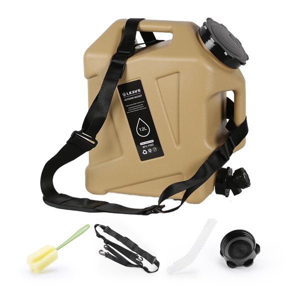 Tanque 12l Campamento Portátil Jarra Sin Fuga Almacenamiento Emergencia Con Espita para Acampar Caminata Al Aire Libre Picnic