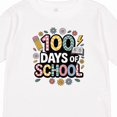 thumbnail image 4 of Inktastic 100 Days of School Girls Long Sleeve Toddler T-Shirt, 4 of 5