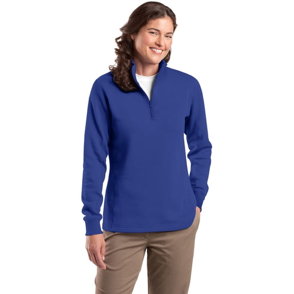 Sport-Tek LST253 Ladies 1/4-Zip Sweatshirt - True Royal - S
