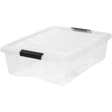 IRIS 26qt Stack and Pull Box Clear