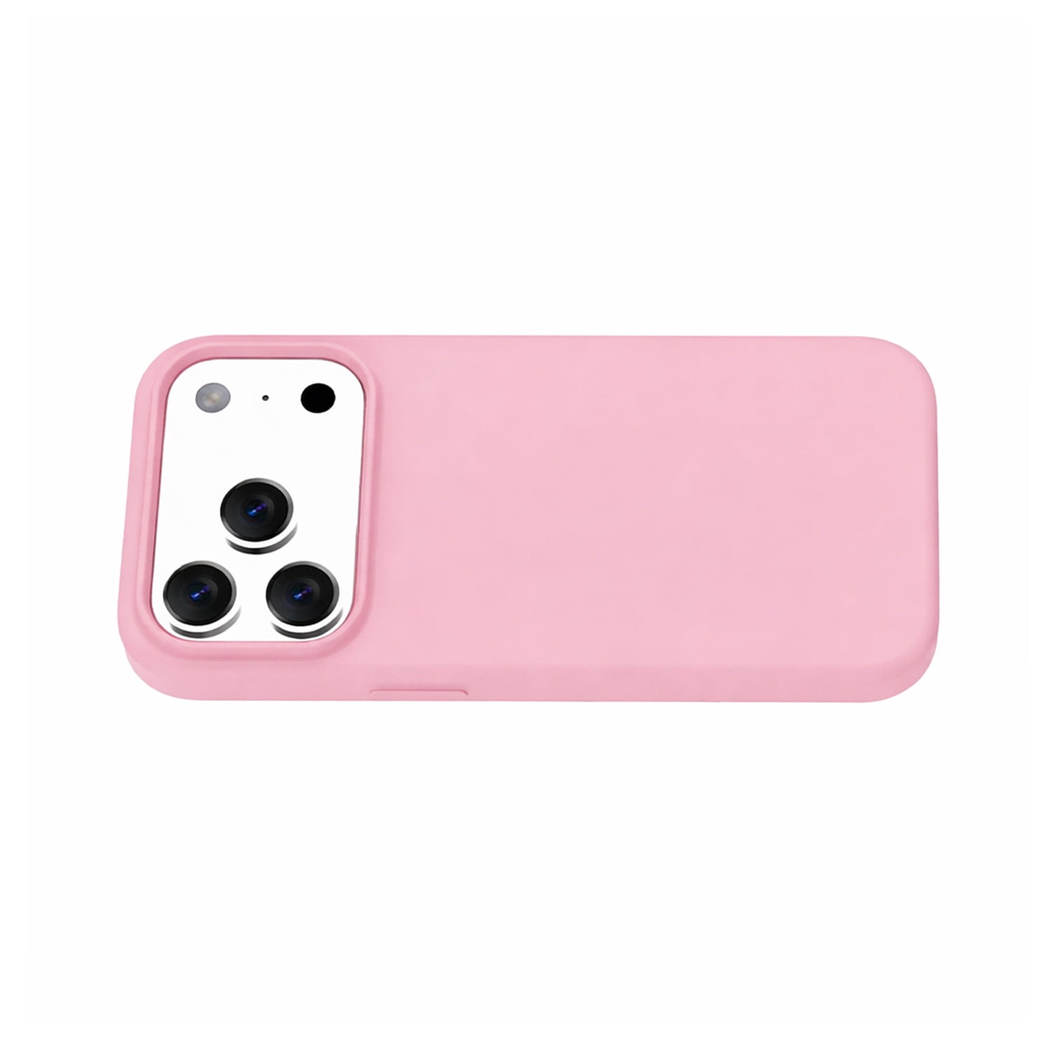 Protective Magnetic Silicone Case for iPhone 17 Pro Max - Pink