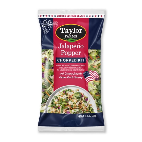 Taylor Farms Jalapeno Popper Ranch Chopped Salad Kit, Fresh, 10.75oz
