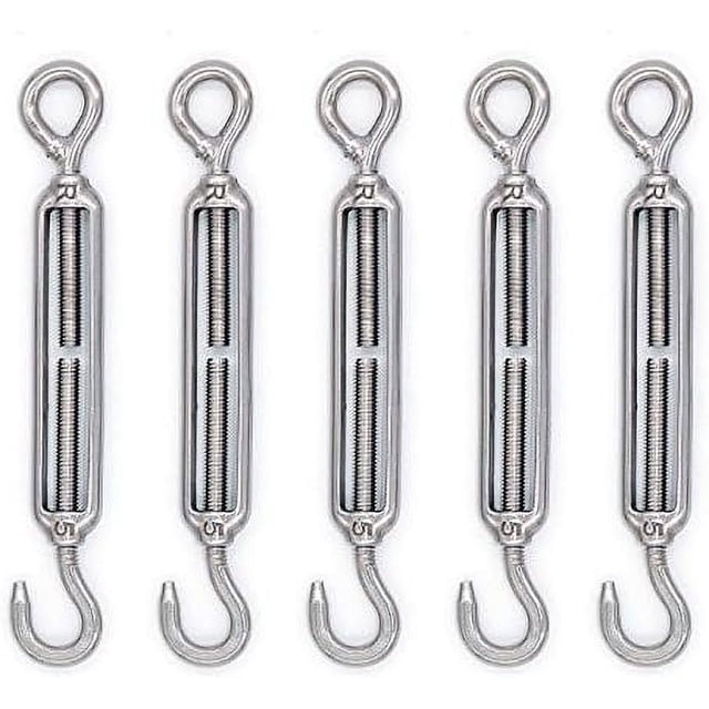 Boucle de Câble pour Câble, Acier Inoxydable, Applications Extérieures, Garantie de Satisfaction, Longueur Réglable Robuste pour Usage Marin (Lot de 5)