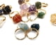 thumbnail image 3 of Granjero Gordo Anillo natural hecho a mano, envuelto con alambre de cobre de piedra natural, anillo de apertura ajustable amarillo, 3 of 5
