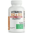 thumbnail image 3 of Bronson Vitamin K2 (MK7) with D3 Extra Strength Bone and Heart Health Non GMO & Gluten Free Formula - Easy to Swallow, 120 Capsules, 3 of 4