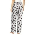 thumbnail image 3 of Xecao Poodle Dog Women's Straight Lounge Pajama Pants: The Epitome of Relaxed Sleepwear, 3 of 9
