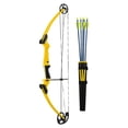 thumbnail image 2 of Genesis Archery Left-Handed Compound Bow Archery Kit, Yellow (5 Pack), 2 of 9