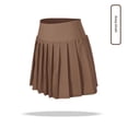 thumbnail image 3 of Minivestido antiexposición, deportivo, para yoga, informal, para correr, tenis, falda para niños, novedad de verano, con bolsillo, 3 of 5