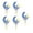 4, variant on 5Pieces Eid Theme Cake Toppers Set Party Supplies Elegant Cake Ornament Acrylic Texture for Creative Holiday Dessert