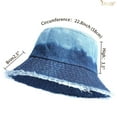thumbnail image 5 of JASGOOD Denim Bucket Hat for Women Men Large Summer Cap Outdoor Sun Hat for Fishing Hiking Beach Sports, 5 of 9