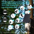 thumbnail image 3 of Cámara Panel Solar De 10 W Apto Para Cámara De Seguridad Blink Outdoor 4 IP65 Cargador Solar De Cámara A Prueba De Agua Con Soporte Ajustable De 360 ​​​​​​ Cable De 9.8, 3 of 7