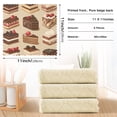 thumbnail image 6 of Yayeee 6 Pack Kitchen Dish Cloths Set for Washing Soft Drying Absorbent Microfiber Towels, Brown Cakes, 6 of 9