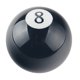 thumbnail image 2 of Dewhel-pomo de cambio negro, 2 1/4 ", 8 bolas, redondo, 3, 4, 5, 6 velocidades, 3/8"-16, para palos de cambio Hurst cromados, 2 of 4