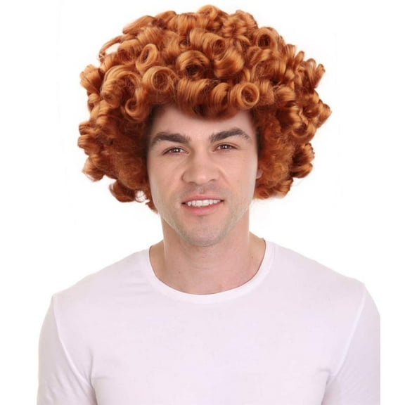 Curly Redish Brown Wigs | Redhead Wig | Premium Breathable Capless Cap