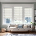 thumbnail image 5 of Keego No Tools No Drill Cordless Zebra Roller Blinds Light Filtering Dual Layer Roller Shades Privacy Zebra Windows Shades Zebra Blinds for Windows - Cream, 34"W x 56"H, 5 of 8