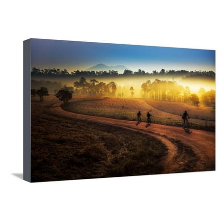 Beautiful Sunset of Travel Place in Thailand, Mon Jong, Om Koi, Chiang Mai Stretched Canvas Print Wall Art By Travel (Best Places In Chiang Mai)
