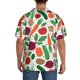 thumbnail image 3 of Balery Vegetables Camisa Casual de Manga Corta con Botones para Hombre, Texturizada, Estilo Cubano, para Playa, Verano-XX-Large, 3 of 5