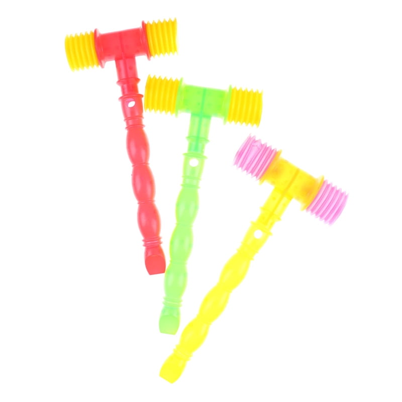 25cm Plastic Whistle Training Toddler Baby Kids Handle Hammer Noisy Whistl To Nt 