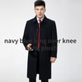 thumbnail image 1 of QueenLine Cashmere Natural Long Over Knee Jackets Loose Casual Woolen Coat, 1 of 19