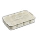 thumbnail image 1 of Caja de almacenamiento para nevera, caja de aperitivos dividida, refrigerador moderno extraíble, caja de condimentos para comida fresca, comedor, cafe 4 rejilla, 1 of 10