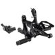 thumbnail image 2 of Reposapiés traseros ajustables de carreras negros para BMW S1000RR M1000RR 2019-2024, 2 of 16