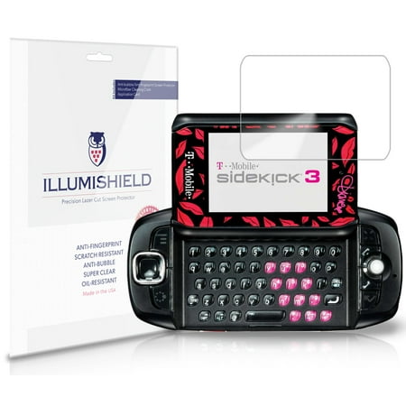 - iLLumiShield Phone Screen Protector w Anti-Bubble/Print 3x for Sharp Sidekick 3