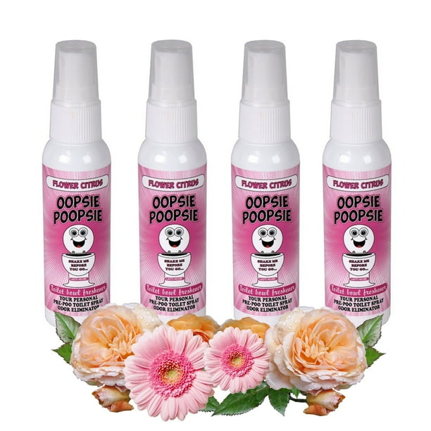 Oopsie Poopsie Poo Gone Bathroom Bowl Toilet Spray Deodorizer 2oz (2/4