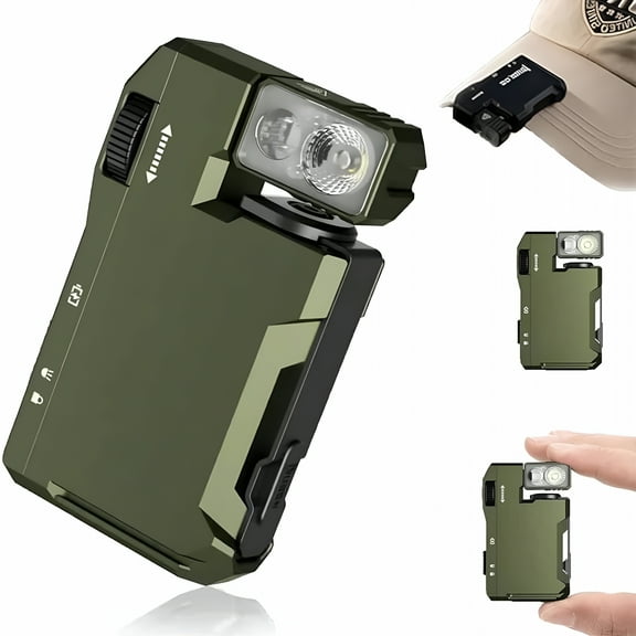 HIBIBUD 2026 New G5 Flashlight,Mini Edc Light 400 Lumens,3 Modes Keychain Flashlight with 180° Rotation&Rgb Dual Light,Ip68 Waterproof,Premium Pocket Camping Light Outdoor Emergency (Green)