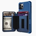 thumbnail image 4 of Dteck Wallet Case For iPhone 11 Pro Max, Zipper Wallet Case with Credit Card Holder Slot Purse Leather Protective Case Cover For Apple iPhone 11 Pro Max 6.5 inch 2019, Dark Blue, 4 of 9