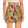 thumbnail image 2 of Lsque Bright Mushrooms Printed Women's Running Shorts with Liner Pockets,Elastic Quick Dry Workout Athletic Gym Yoga Shorts,Womens High Waist Shorts-Large, 2 of 9