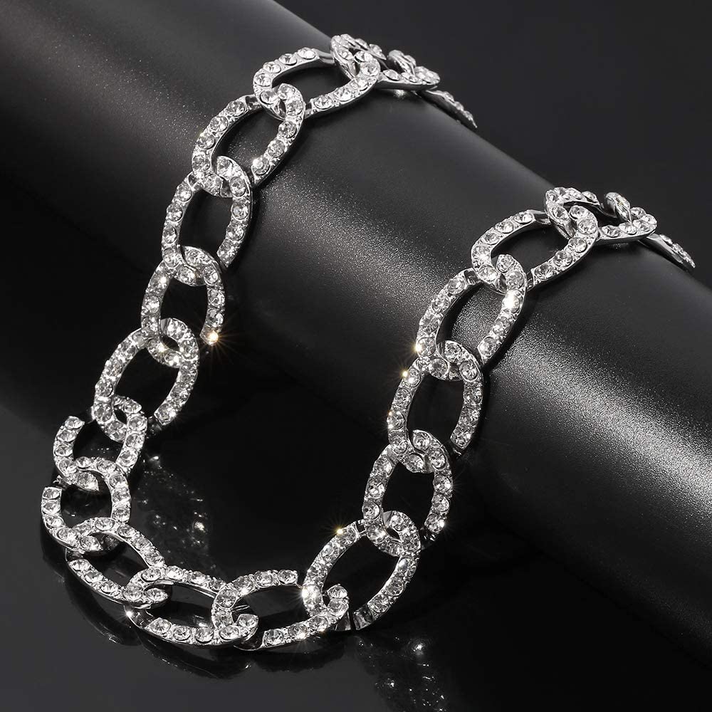 Womens Miami Cuban Link Choker - 18mm 