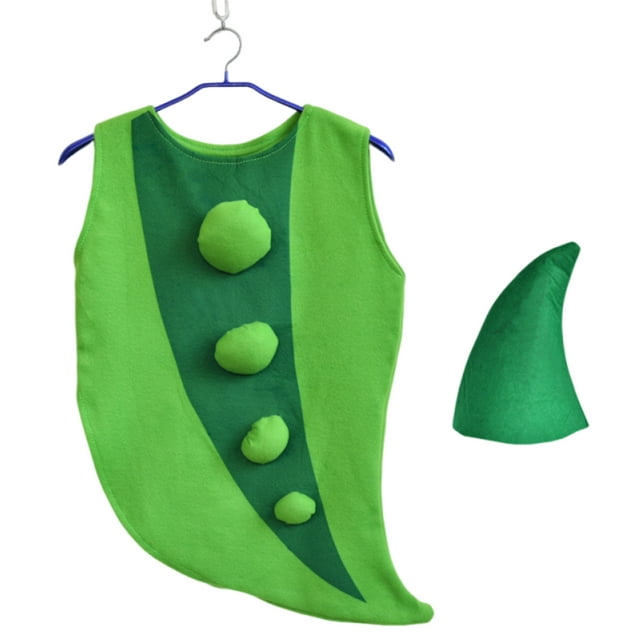 pitrice Ensemble de Jeu de Rôle Mignon de Fruits Vêtements pour Enfants Scène de Vitalité Melon D\'eau Scène de Légumes Ensemble de Jeu de Rôle (Bol Rouge Vêtements de Haricot)