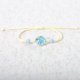 thumbnail image 1 of Nvzi Pulsera de flores hecha a mano - Pulsera de resina, pulsera ajustable, pulsera de flores - 2 piezas, azul, 1 of 3