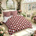 thumbnail image 2 of Manfei Classic Plaid 7-Piece Twin Bedding,Festive Christmas Bedding Comforter Set,Red White Green,Christmas Reversible, 2 of 7