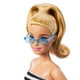 thumbnail image 3 of Barbie Fashionistas Doll #213, Blonde with Striped Top Wearing Removable Pink Skirt & Sunglasses, 65th Anniversary Collectible Fashion Doll, 3 of 5