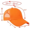 thumbnail image 7 of Falari 12 Pack Bulk Wholesale Mesh Trucker Hats 6 Panel Baseball Caps for Men and Women - Orange, 7 of 7