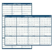 Blue Sky 2021 18 x 24 Dry Erase Calendar Classic Reversible Blue 396021