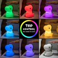 thumbnail image 2 of Luz nocturna de dinosaurio, recargable para bebés y niños, para niñas, niños y adultos, portátil, LED de silicona, táctil, decoración para habitación de bebé, regalo para niño., 2 of 5