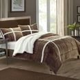 thumbnail image 2 of Chloe 3 or 2 Piece Comforter Set Ultra Plush Micro Mink Sherpa Lined Bedding – Decorative Pillow Shams Included, 2 of 10