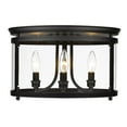 thumbnail image 4 of Golden Lighting Payton 3-light Flush Mount in Matte Black, 4 of 4