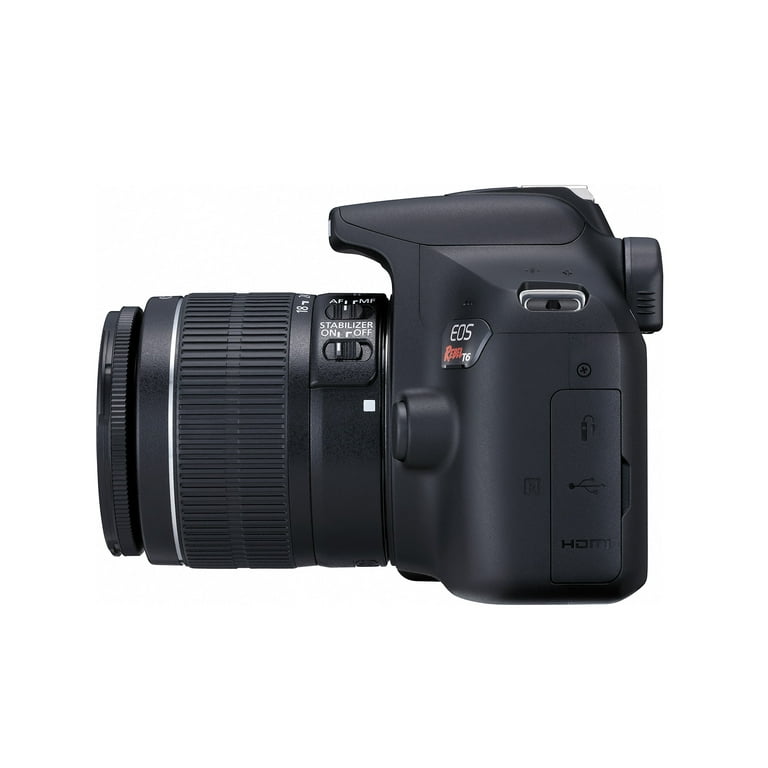 Canon EOS Rebel T6 DSLR Camera with 18-55mm Lens - Walmart.com