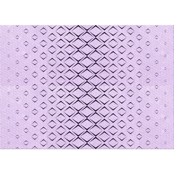 Ahgly Company Machine Washable Indoor Rectangle Transitional Orchid Purple Area Rugs, 6' x 9'